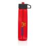 Tritan fles met een rietje, rood