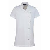 Ladies Orchid Short Sleeve Tunic, White, 8, Premier