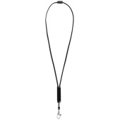 Landa lanyard met veiligheidssluiting en verschuifbare PVC hoes Landa lanyard met veiligheidssluiting en verschuifbare PVC hoes