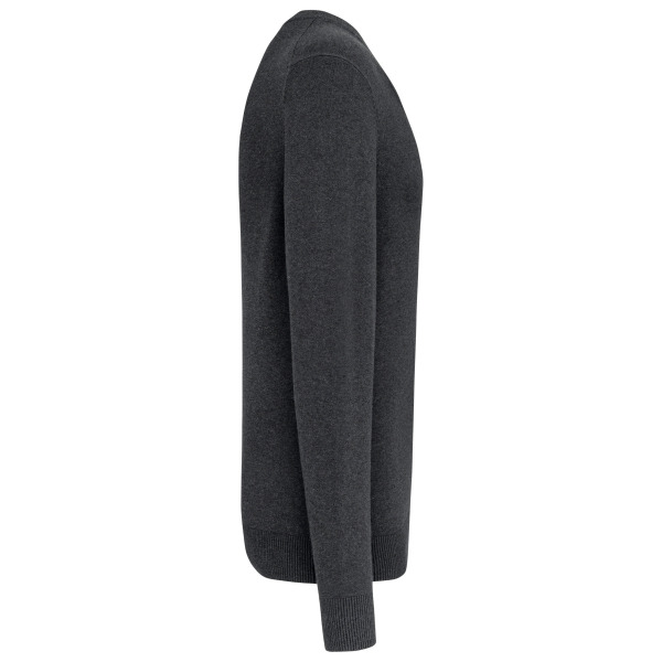 Premium pullover V-hals Black Heather 3XL