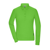 Ladies' Workwear-Longsleeve Polo - lime-green - 4XL