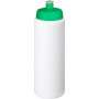 Baseline® Plus grip 750 ml sportfles met sportdeksel - Wit/Groen