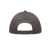 MB6223 6 Panel Heavy Brushed Cap donkergrijs one size