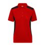 Ladies' Workwear Polo - STRONG - - red/black - 4XL