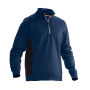 Jobman 5401 Halfzip sweatshirt navy/zwart xxs