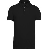 Herenpolo korte mouwen van jersey Black S