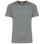Gerecycled herensport-T-shirt met ronde hals Fine Grey XS