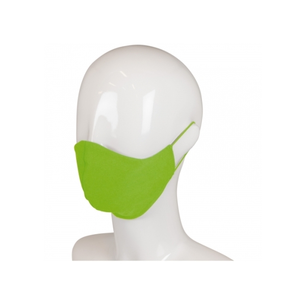 Herbruikbaar gezichtsmasker katoen 3-laags Made in Europe - Licht Groen