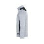 Men's Knitted Workwear Fleece Jacket - STRONG - - white-melange/carbon - 6XL