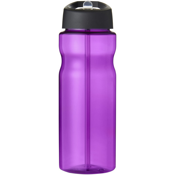 H2O Active® Eco Base 650 ml spout lid sport bottle - Purple/Solid black