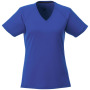 Amery cool fit V-hals dames t-shirt met korte mouwen - Blauw - XS