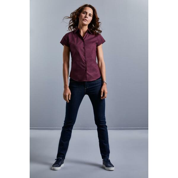 Russell Ladies Shortsleeve Fitted Stretch Shirt