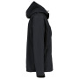 Heren softshell jas met afneembare capuchon Black 4XL