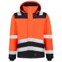 Midi Parka High Vis Bicolor 403023 Fluor Orange-Ink 4XL