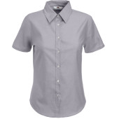 Lady Fit Oxford Shirt Short Sleeves (65-000-0) Oxford Grey S