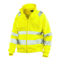 Jobman 5172 Hi-vis sweatshirt jacket geel s