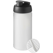Baseline Plus 500 ml shaker-flaska - Svart/Frostad genomskinlig