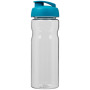 H2O Active® Base Tritan™ 650 ml sportfles met flipcapdeksel - Transparant/Aqua blauw