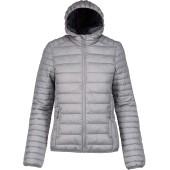 Ladies' lightweight hooded padded jacket Marl Silver XS