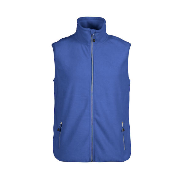 Printer Sideflip fleece vest Blue M