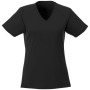 Amery cool fit V-hals dames t-shirt met korte mouwen - Zwart - XS