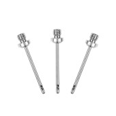 Pack Of 3 Inflating Needles Silver One Size