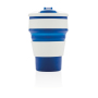 Foldable silicone cup, blue