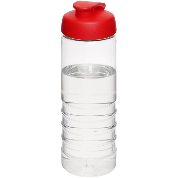 H2O Active® Treble 750 ml flip lid sport bottle - Transparent/Red