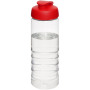 H2O Active® Treble 750 ml sportfles met kanteldeksel - Transparant/Rood