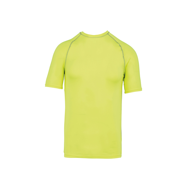 Functioneel t-shirt met korte mouwen en UV-bescherming Fluorescent Yellow XXL