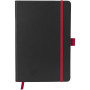 Color-edge A5 hardcover notitieboek - Zwart/Rood