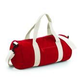 BagBase Original Barrel Bag, Classic Red/Off White, ONE, Bagbase
