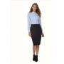 B&C Oxford LSL Women, Blue Chip, XXL