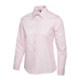 Ladies Poplin Full Sleeve Shirt - 2XL - Pink