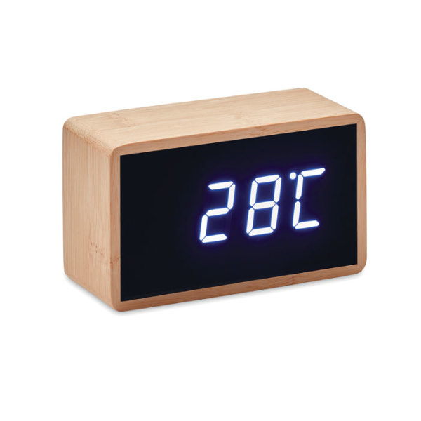 MIRI CLOCK - LED vækkeur i bambus casing