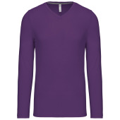 T-shirt V-hals lange mouwen Purple XXL