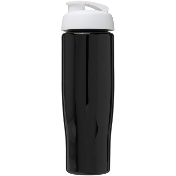 H2O Active® Tempo 700 ml flip lid sport bottle - Solid black/White