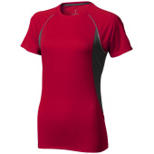 Quebec cool fit dames t-shirt met korte mouwen - Rood/Antraciet - XL