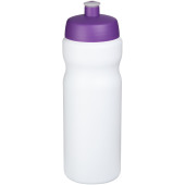 Baseline® Plus 650 ml sportflaska med sportlock - Vit/Lila