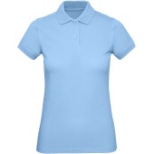 Ladies' organic polo shirt Sky Blue XXL