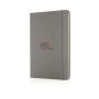 Deluxe hardcover PU A5 notitieboek, grijs