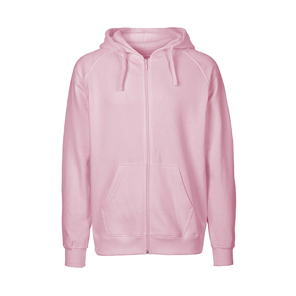 Neutral mens zip hoodie-Light-Pink-S
