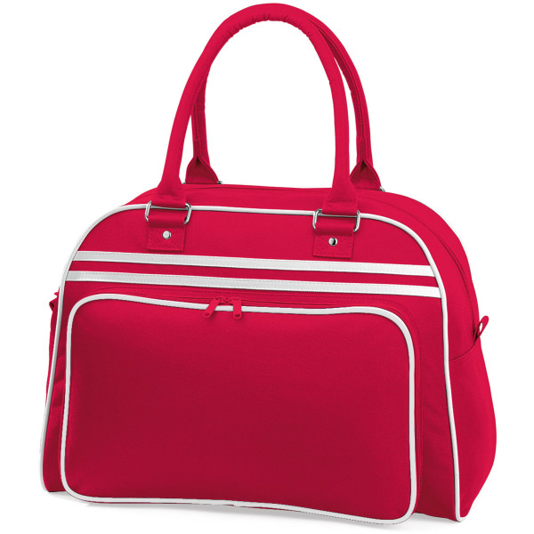 Retro Bowling Bag Classic Red / White One Size