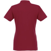 Helios damespolo met korte mouwen - Bordeaux rood - 2XL