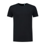 L&S T-shirt crewneck fine cotton elastane Black-3XL L&S T-shirt crewneck fine cotton elastane Black-3XL