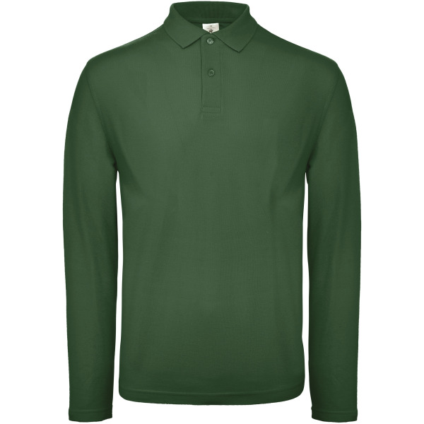 ID.001 Men's long-sleeve polo shirt Bottle Green XS