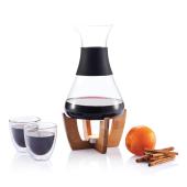 Glu Glühwein set met glazen, zwart Glu Glühwein set met glazen, zwart
