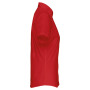 Overhemd in onderhoudsvriendelijk polykatoen-popeline korte mouwen dames Classic Red L