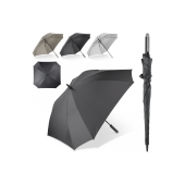 Deluxe vierkante paraplu met draaghoes 27” auto open - Wit