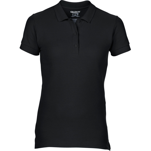 Premium Cotton® Ladies' Double Piqué Polo Black S